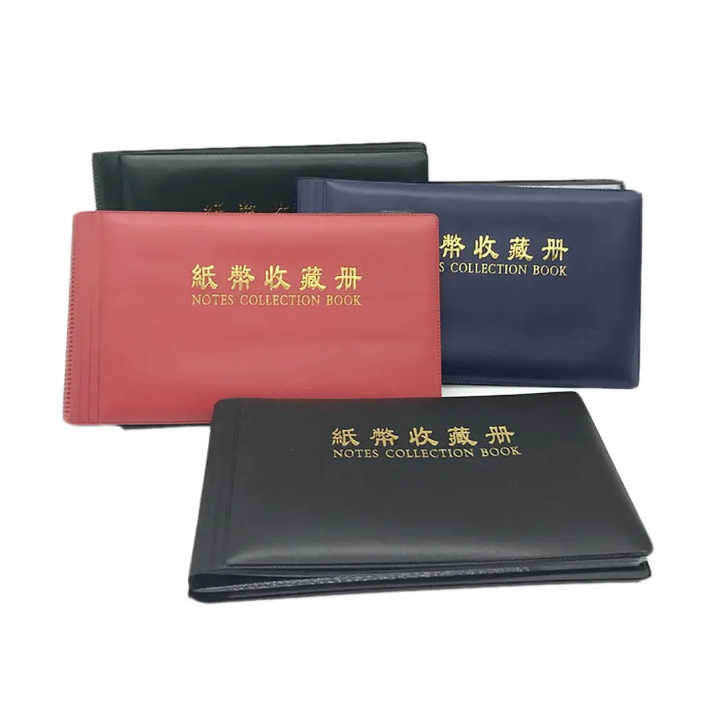 

Coin Photo album 20 Pages DIY Album Holder Collection Book Pockets Storage Collection Book Coin 40 Banknotes Can Be Stored