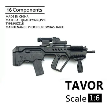 

1:6 Scale Soldier 4D Assembly Model Israel TAVOR Submachine Gun Plastic Assembled Firearm Model for 12" Action Figure Toys