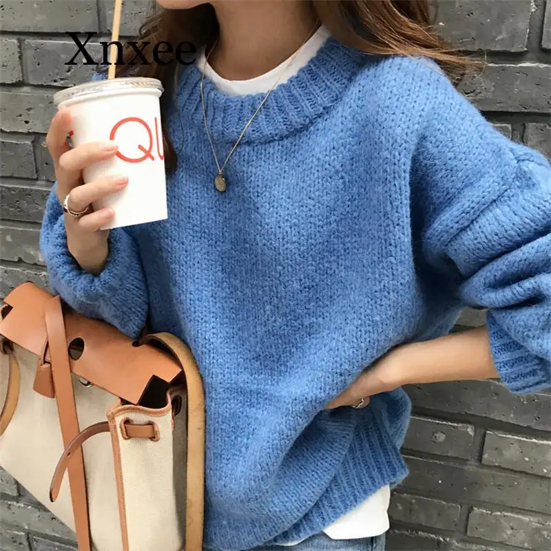 Thickening Low temperature Sweater Women 2020 Autumn Winter Solid O Neck Pullover Sweaters Knitted Long Sleeve Jumpers Casual Thickening Low temperature Sweater Women 2020 Autumn Winter Solid O Neck Pullover Sweaters Knitted Long Sleeve Jumpers Casual