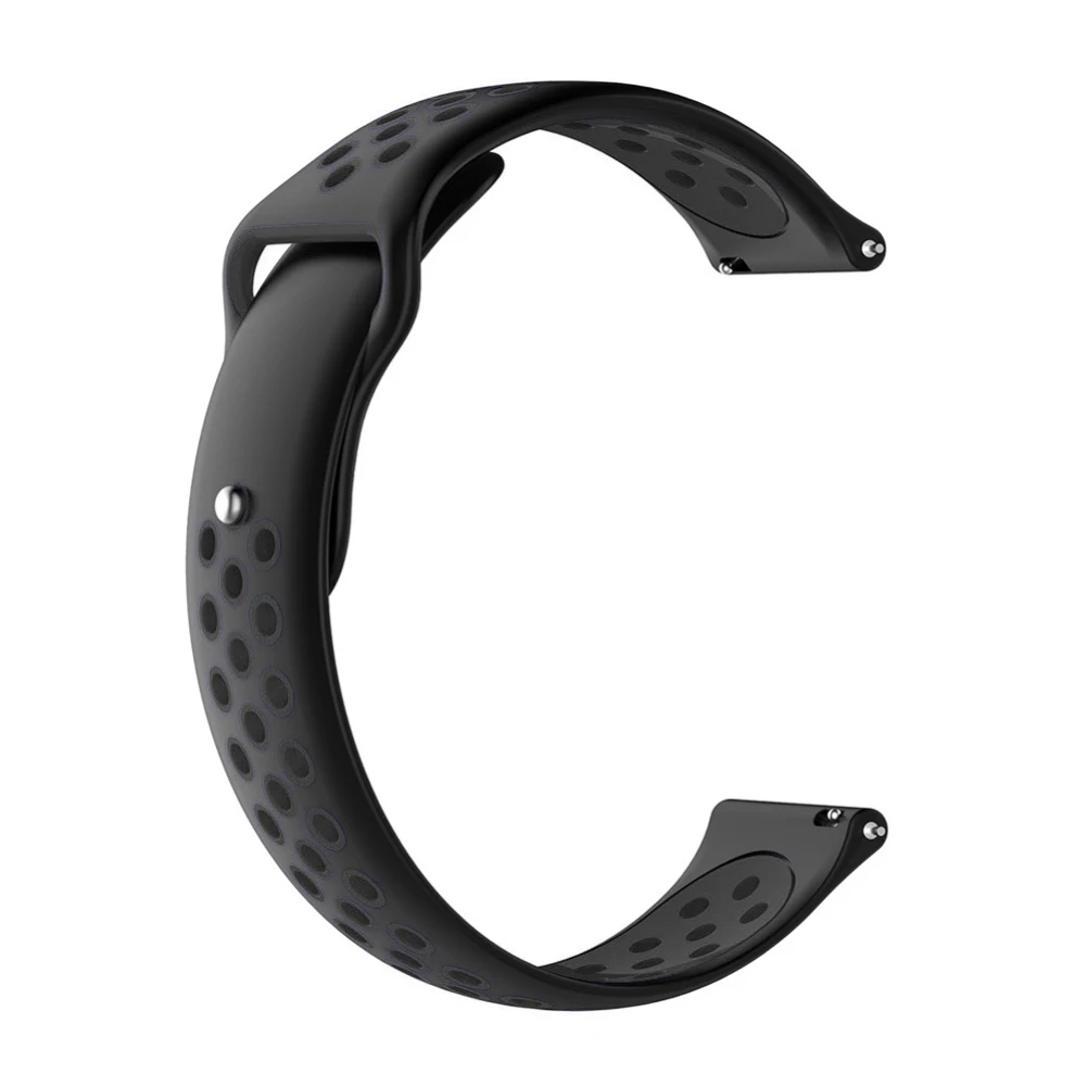 black Аксессуары для Garmin Forerunner 645 музыка/245 м силиконовый ремешок-браслет для vivoactive 3 Музыка/огнеупорные часы браслет разноцветный ремень - Цвет: black