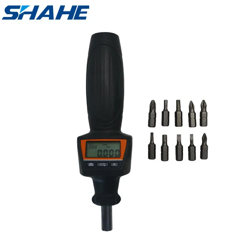 shahe Mini Digital Torque Screwdriver Interchangeable Head Adjustable Torque Screwdriver with high accuracy 2%