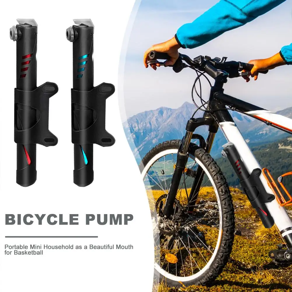 

Durable Bicycle Hand Tyre Tire Pump Lightweight and Delicate Multifunctional Inflator Universal for Schrader Presta Valve