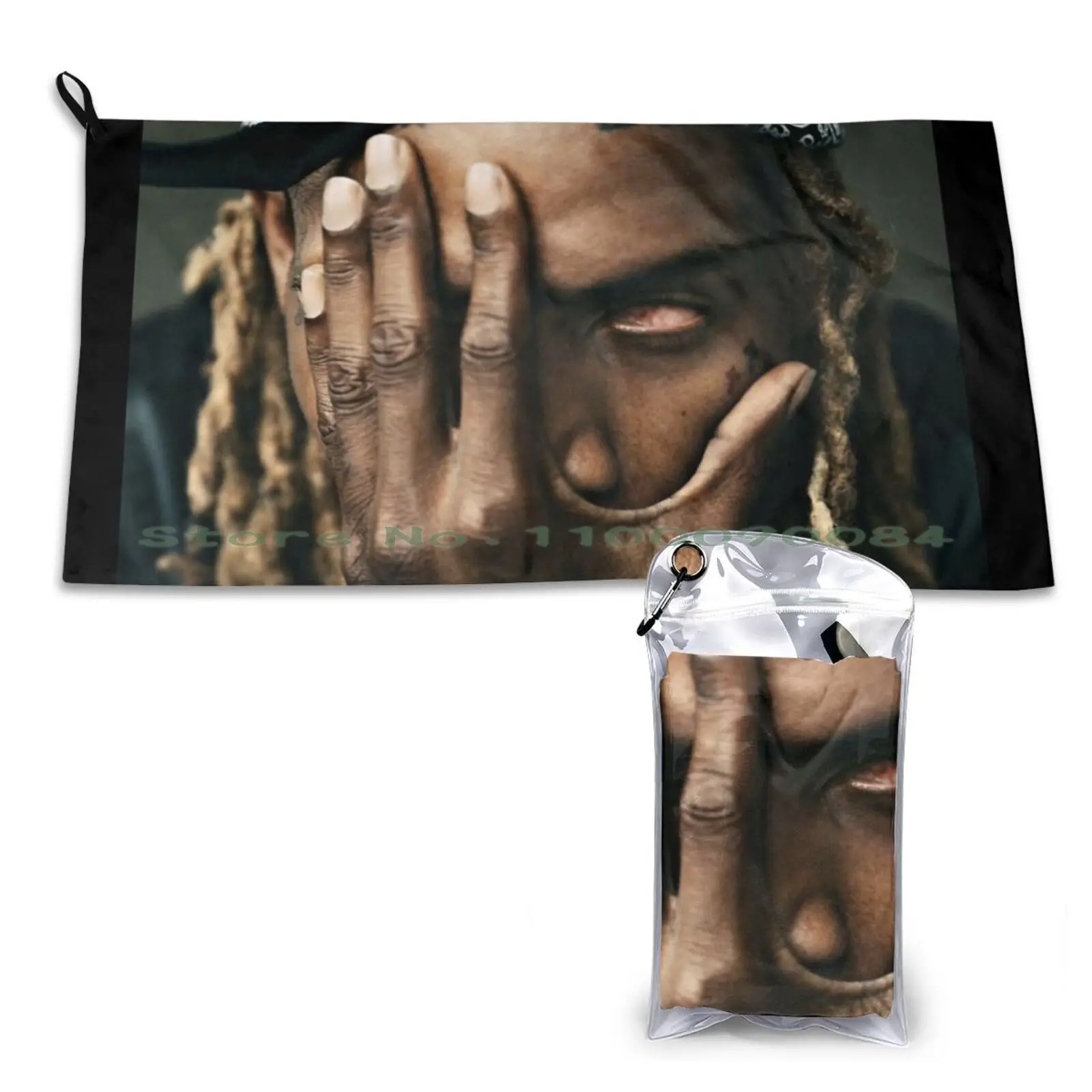 Fetty. Wap. Copertura Asciugamano Ad Asciugatura Rapida Palestra Sport Bagno Palo Portatile Stripper Bar Stage Nu(Giro Danza Pole Dancing Sexy Sessual