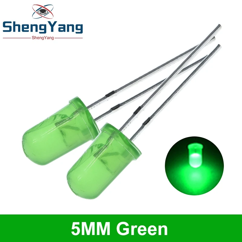 10/20/100PCS LED Transparent Runde 3MM 5MM Super Helle Wasser Klar Grün Rot Weiß gelb Blau Licht LED-Lampen Emittierende Diode – Detail 6