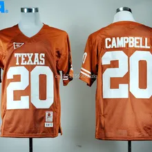 Новое поступление, высокое качество, футболка Texas Earl Campbell#20, спортивные майки, S-XXXL