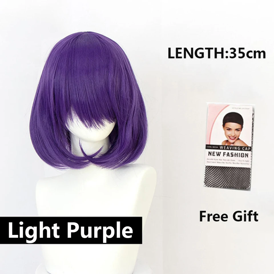 LUPU Synthetic Wig Pink Red Black Blue Purple Blonde White Wig Female Short Bob Halloween Christmas Party Cosplay Wigs For Women