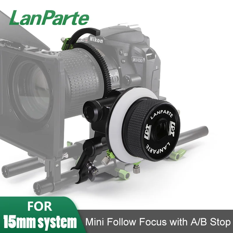 

LanParte AB stop Arri standard Lightweight cine cinema camera 15mm studio DSLR camera Mini follow focus