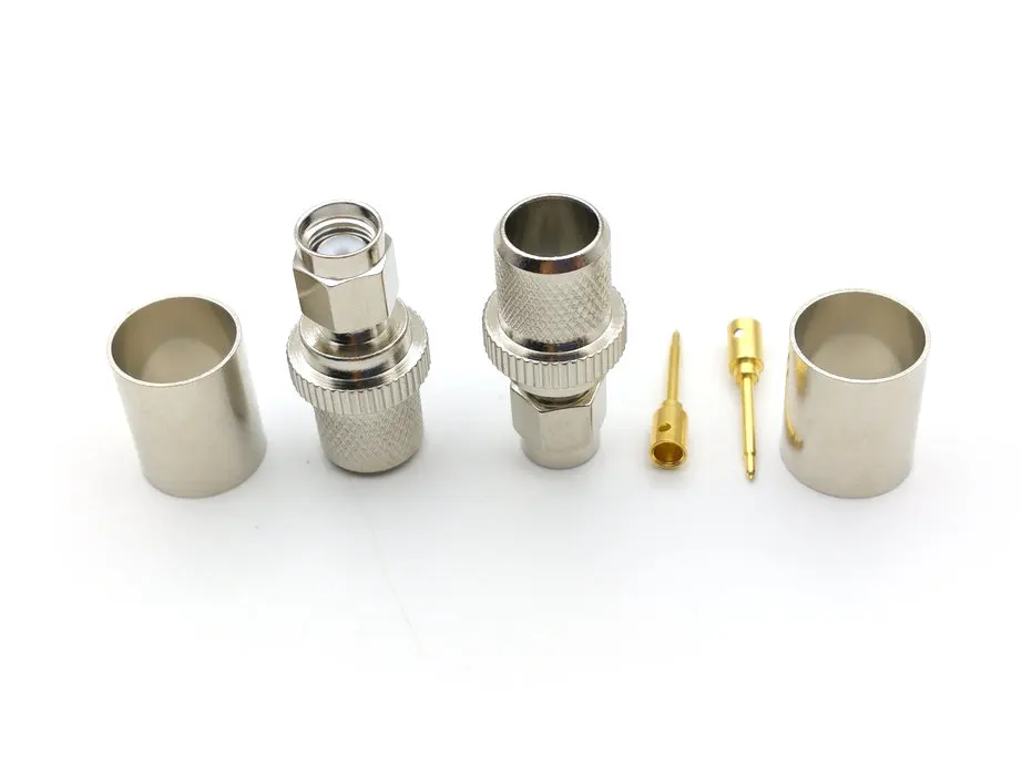

SMA Male Crimp Connector RG8 RG165 RG213 LMR400 Cable RF