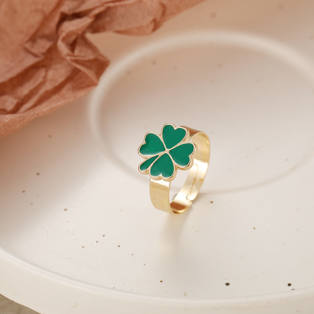 Gal Ring Alien Flower Queen Rings Namel Thick Ring Size Luxury Spring Fine Lucky Jewelry Heart Clouds Rings for Women Gift