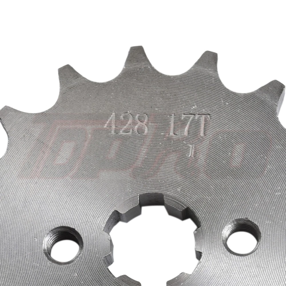 428 17 мм Звездочка двигателя 14T 15T 16T 17T для 50cc до 125cc ATV Go Kart Quad Pitbike Багги Байк с фиксирующей пластиной и винтом