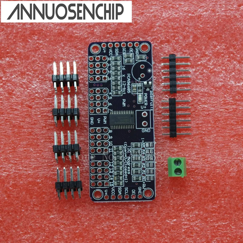 CJMCU PCA9685 16-канальный 12-битный PWM сервопривод I2C Модуль интерфейса контроллера