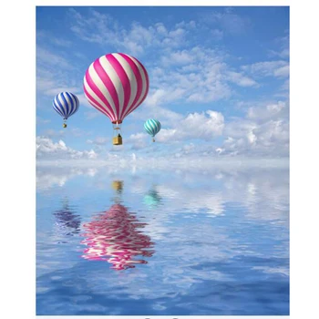 

Painting By Numbers Hot Air Balloon Coloring By Numbers Sea Landscape Hand Painted Kit Canvas Pictures Home Decoration