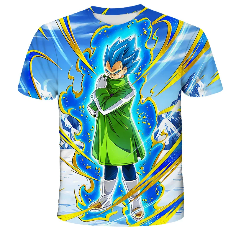 Camiseta de Vegeta de Anime de Goku para niños, camiseta de dibujos  animados de Dragon Ball Z, ropa para bebés, camisetas de Gohan Beerus -  AliExpress