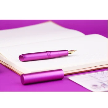 

MOONMAN Candy Students Writing Metal Nib Fountain Pen Adult Pocket Portable Fashion Valentines Day Lipstick Shaped Gift