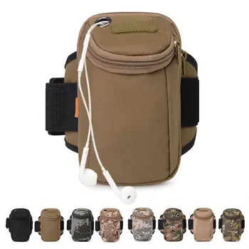 

Tactical Universal Holster Running Arm Bag With holes for earpiece Wallet Pouch Zipper Purse Phone Key Bag
