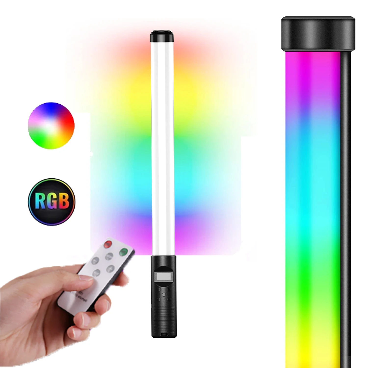Светодиодная лампа для видеосъемки RGB цветная | Электроника