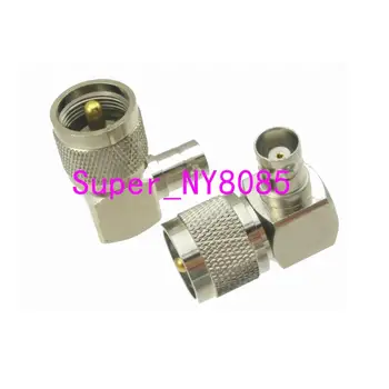 

10pcs Adapter converter PL259 UHF male Plug to BNC female Jack right angle