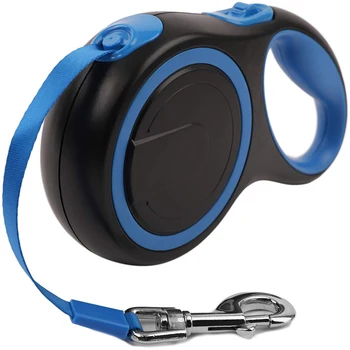 

Retractable Dog Leash, 16.4Ft Dog Walking Leash for Small Breed Up to 110Lbs, Anti-Slip Handle (Blue)