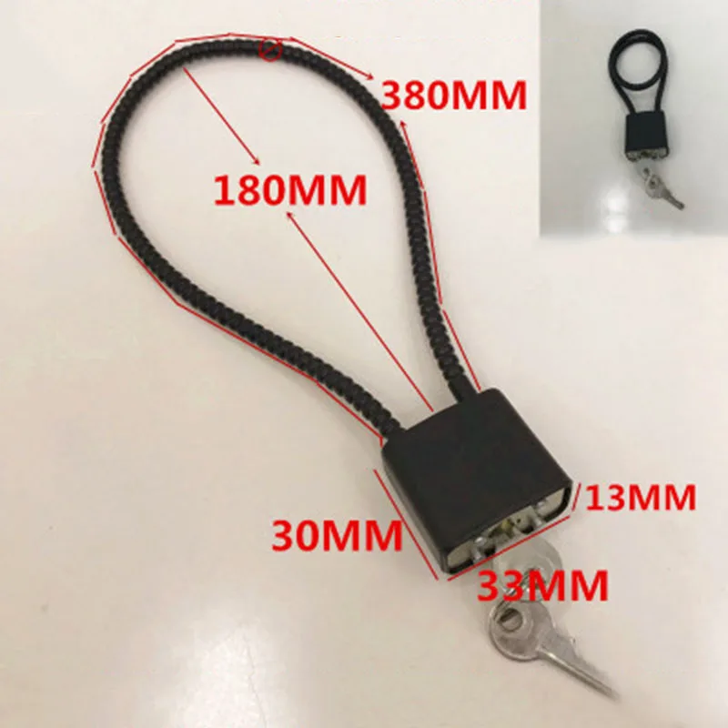Набор стальной Тросовый спусковой механизм замок Противоугонный блокирующий