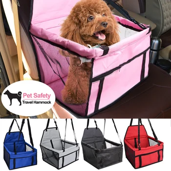 

Pet Dog Seat Travel Accessories Mesh Hanging Bags Folding Pet Supplies Waterproof Dog Mat Blanket Safety Pet Car Seat Bag