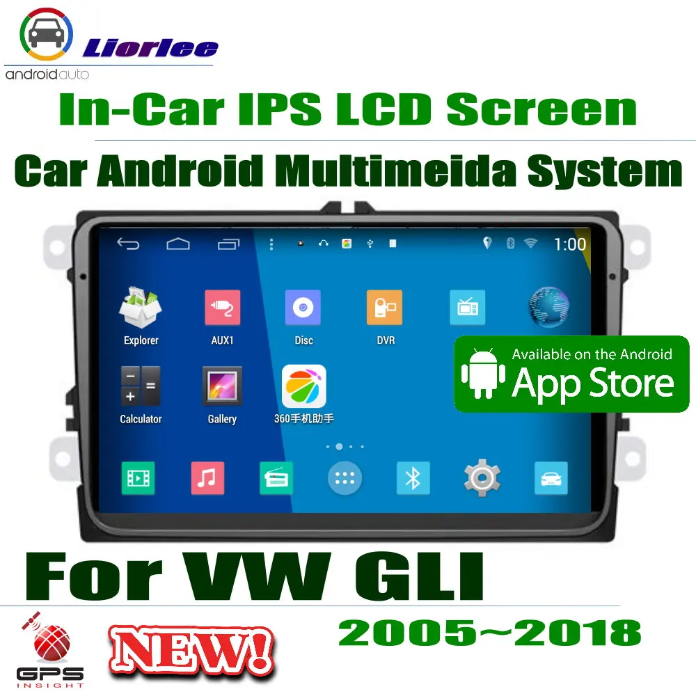 9\ HD Full Touch IPS LCD Screen Android 8 Core For Volkswagen VW GLI 2005~2018 Car Radio Stereo Audio Video GPS Navigation 9\ HD Full Touch IPS LCD Screen Android 8 Core For Volkswagen VW GLI 2005~2018 Car Radio Stereo Audio Video GPS Navigation