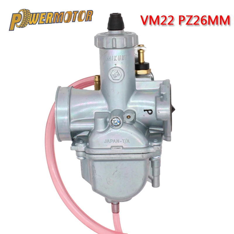

PowerMotor Motorcycle VM22 Mikuni Carburetor For 110cc 125cc 140cc Dirt Bike Atv Pz26 Horizontal Engine Performance Carburetor