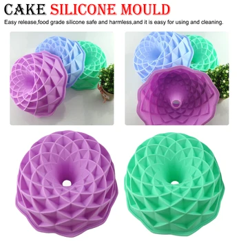 

Cake Bakeware Baking Tools Bird Nest Shape Crown Flower Silicone Cake Molds DIY 3D Bread Birthday Wedding Pastry Mould Pizza Pan