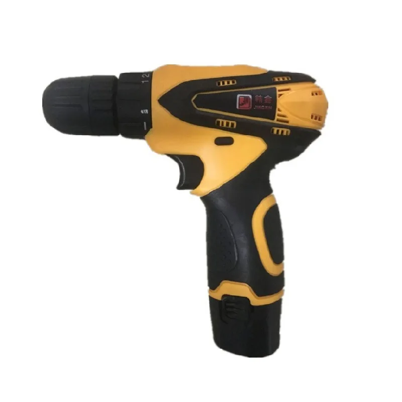 

Jing Xin Multi-functional Household Drill 1200 Large Torque Adjustable 12V Lithium Cordless Drill Hand Drill