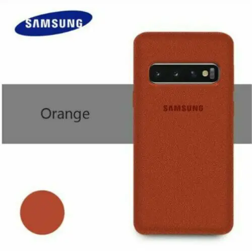Настоящий чехол Alcantara для samsung Galaxy S10 Plus S10 роскошный чехол из материала
