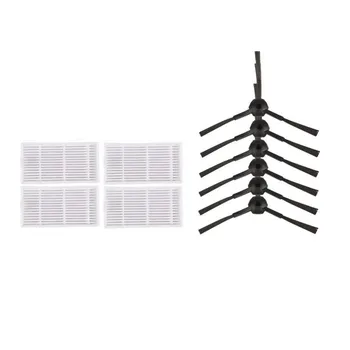 

6* Robot Side Brush and 4* HEPA filter for KITFORT KT-518 kt 518 Robotic Vacuum Cleaner