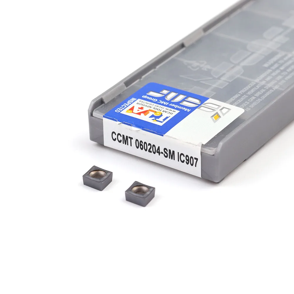 Набор токарных инструментов твердосплавная пластина CCMT060204 SM IC908 CCMT 060204 10 шт. |