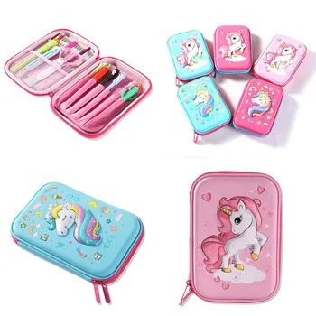 

Unicorn Pencil Case Kawaii Kalem Kutusu EVA Trousse Scolaire Stylo Creative School Supplies Estojo Escolar Pencilcase Pen Case