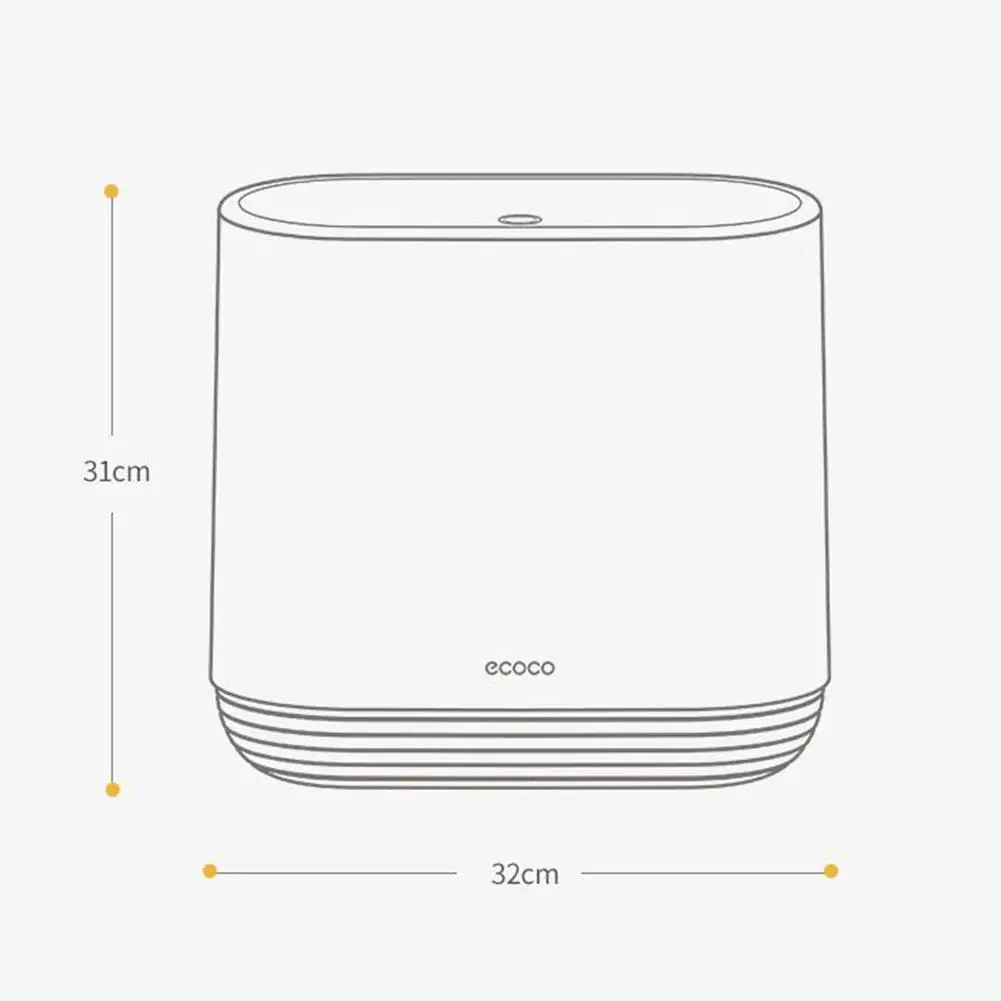 Multifunction 10L Plastic Narrow Type Trash Can Toilet Waste Bin Dustbin Trash Bin Basket Garbage Bucket Brush Bathroom Cleaning