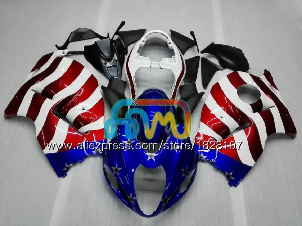 No. 8 Синий Розовый горячее тело для SUZUKI Hayabusa GSXR 1300 GSXR1300 96 97 98 99 01 48BS. 19 GSXR-1300 1996 1997 1998 1999 2000 2001 обтекатель - Цвет: No. 8