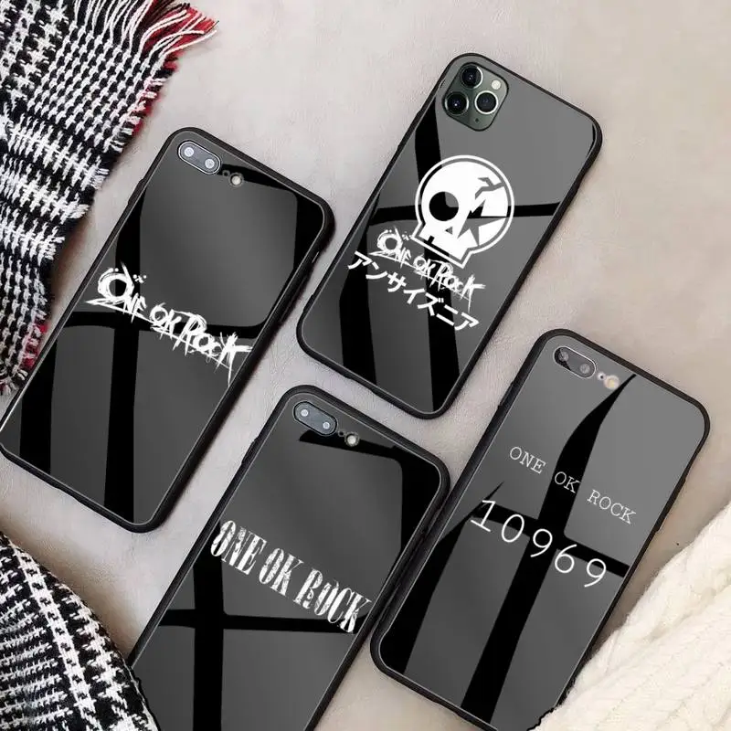 One Ok Rock Glass Phone Case Fundas Coque For Iphone 11 Pro Max Cases Xr Xs 12 7 8 Plus Cover Accessories Carcasa Phone Case Covers Aliexpress