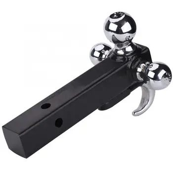 

Triple 3 Ball Trailer Hitch Receiver Mount 1 7/8" 2" 2 5/16" Towing with Hook Useful hand Tool set Steel Car Repair Tools