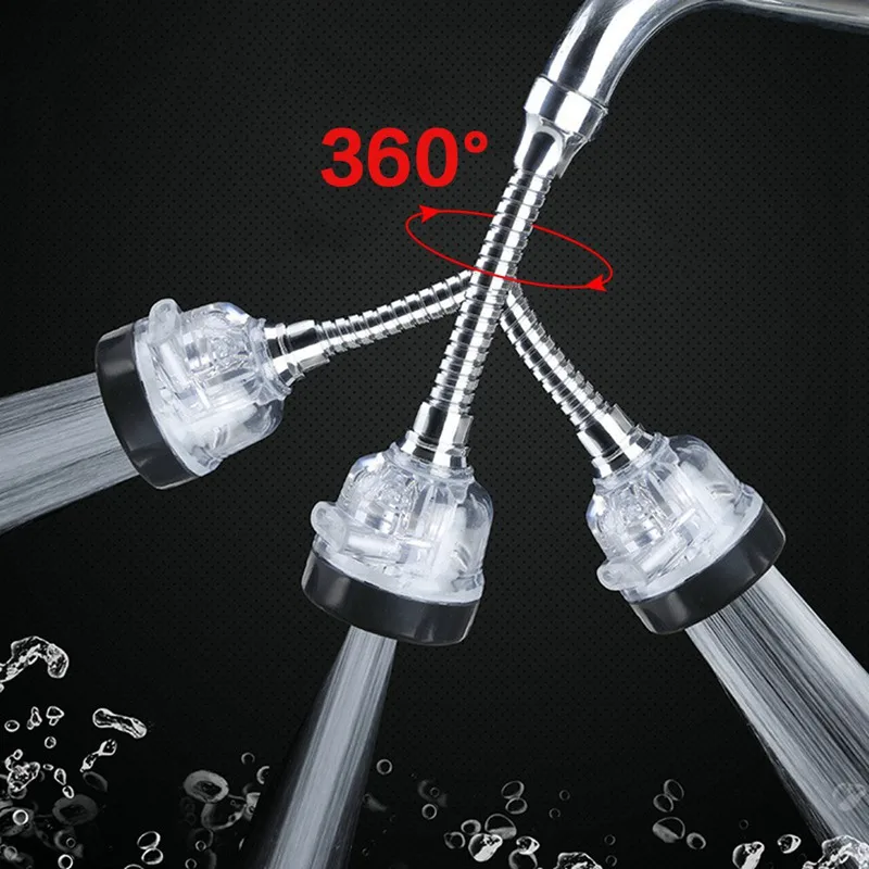 360 Rotate Faucet Water Saving Tap Bubbler Aerator Diffuser Faucet Filter Nozzle Connector Adapter Home Bathroom Accessories
