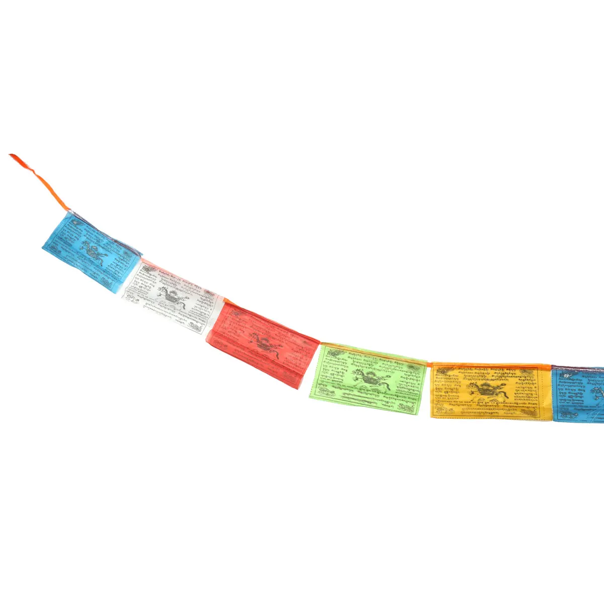 20 штук Тибетский буддистский молитвенный гирлянда из флажков 5 разных Цвета красочные полиэстер религиозные Тибет Стиль декоративный флаг размером 15x27 см