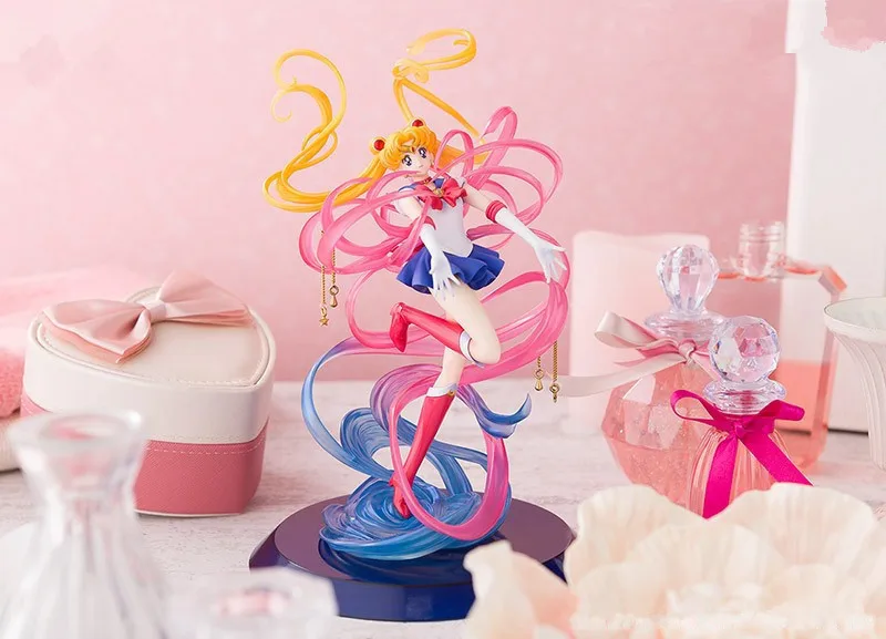 

Anime Pretty Girl Warrior Usagi Sailor Month Moon Crystal Power Turning Scene Boxed Garage Kit