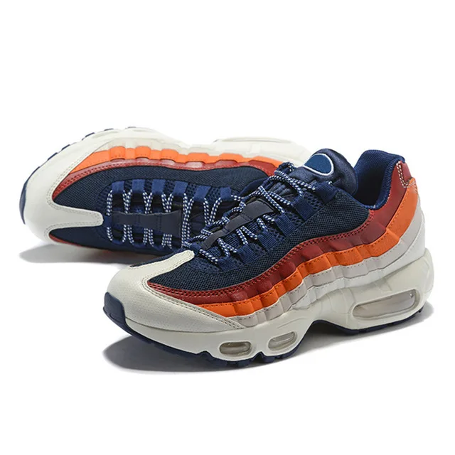 Новинка; Air Og Max 95; темно-синие спортивные ботинки высокого качества; Chaussure 95 s; прогулочные ботинки; мужская повседневная обувь; женские кроссовки