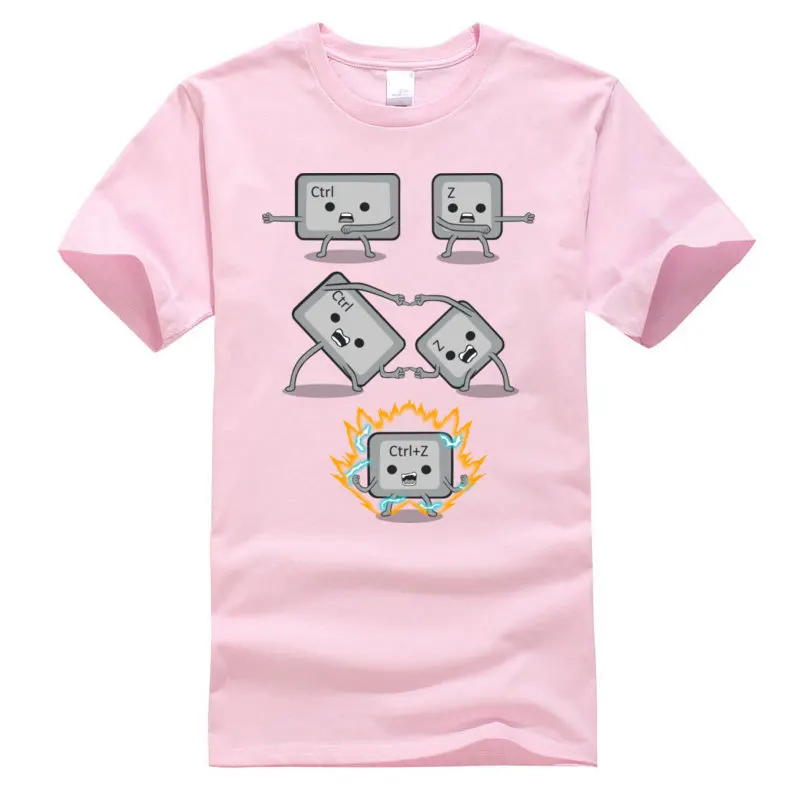 Control_Z_Fusion_11295 Cheap Man T Shirt Crew Neck Short Sleeve 100% Cotton Tops Tees Party Tops Tees Drop Shipping Control_Z_Fusion_11295 pink