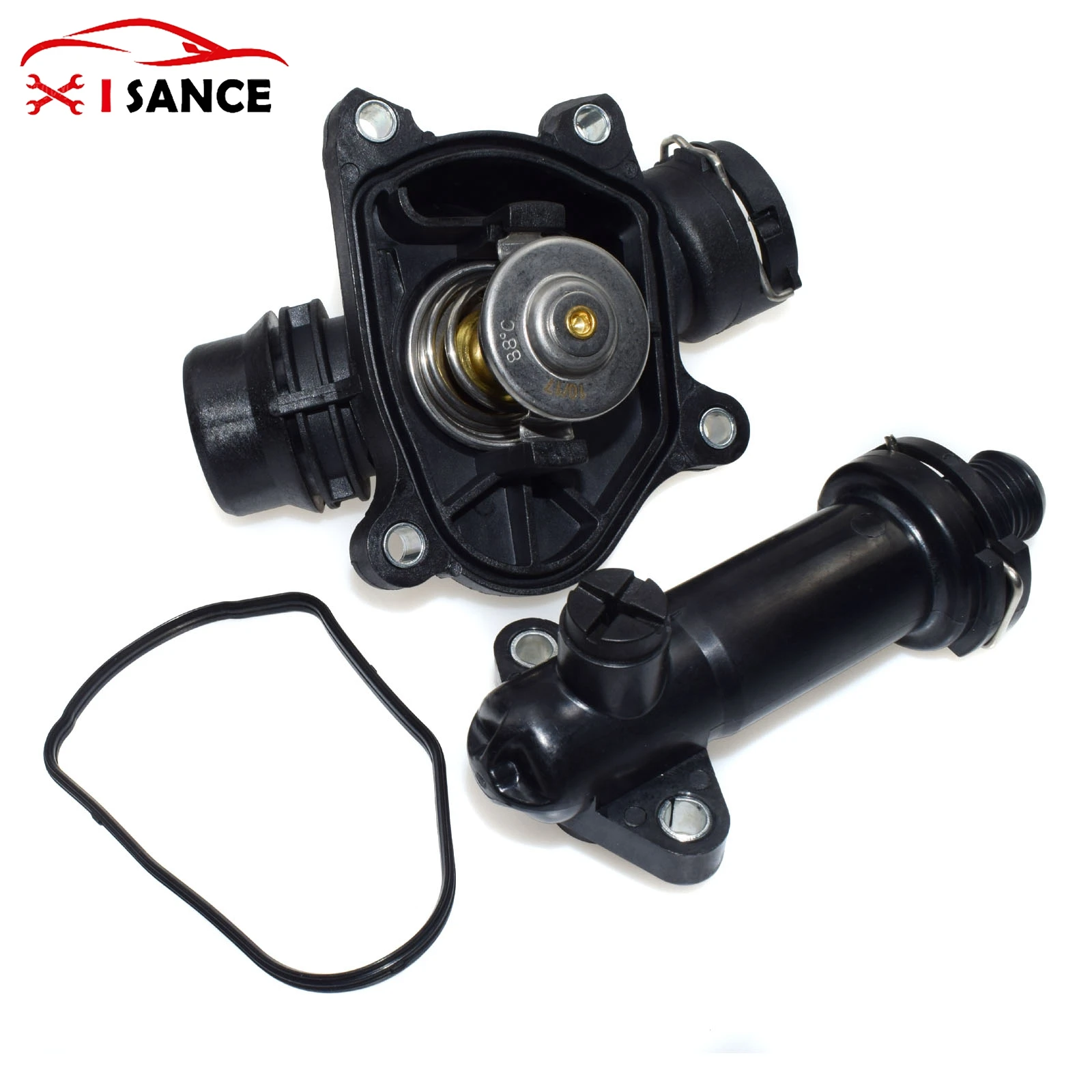 EGR Thermostat+Coolant Thermostat Housing For BMW E46 E60 E61 E90 E91