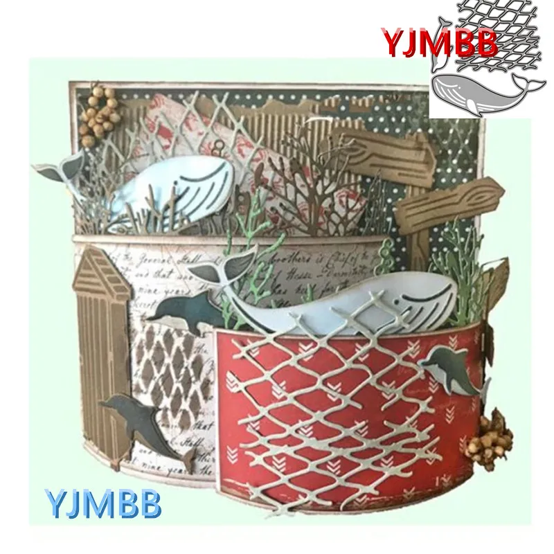 YJMBB 2021 Новинка Морская жизнь водоросли граница #10 металлические Вырубные штампы