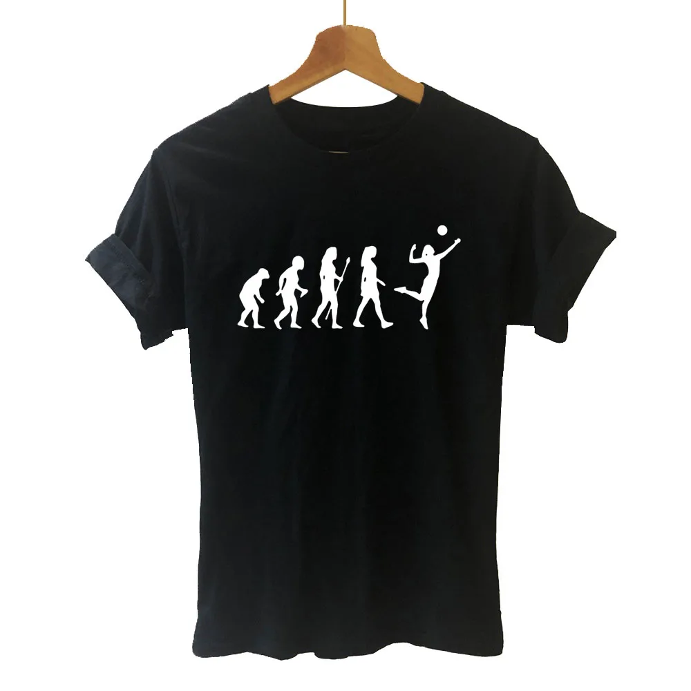 Просто Волейбольный мяч Необычные прикольные Teeshirt Женская одежда свободного