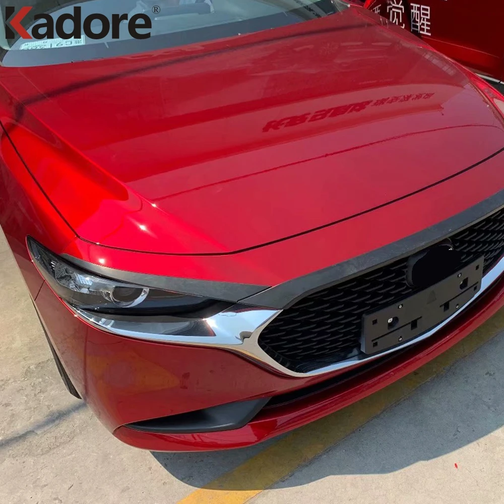 Для Mazda 3 M3 Axela 2019 2020 седан хромированный передний капот решетка гриль крышка губ