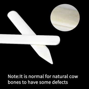 

White Imitation Cow Bone Reshaping Bone Reshaping Trimming Device Crimping Edge Banding DIY Leather Tool Bone Origami Knife