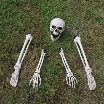 

Plastic Skeleton Buried Alive Prop Horror Skulls Halloween Decoration Home Terror Lifelike