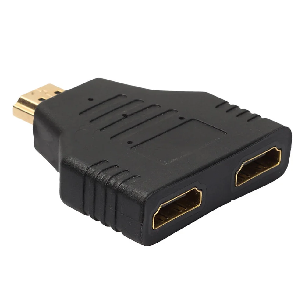 HDMI от 1 до 2 кабель-разветвитель HDMI 1080P HDMI Мужской к двойному HDMI Женский 1 до 2 способ разветвитель Кабель-адаптер конвертер один порт