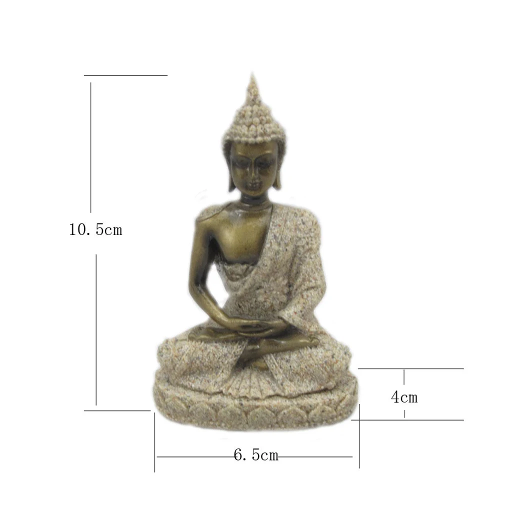 3 Pcs Sandstone Ganesha Buddha Statue Sculpture Handmade Figurine Seated Ganesh Buddha Buddhism Statue Buddha Handmade Figurine