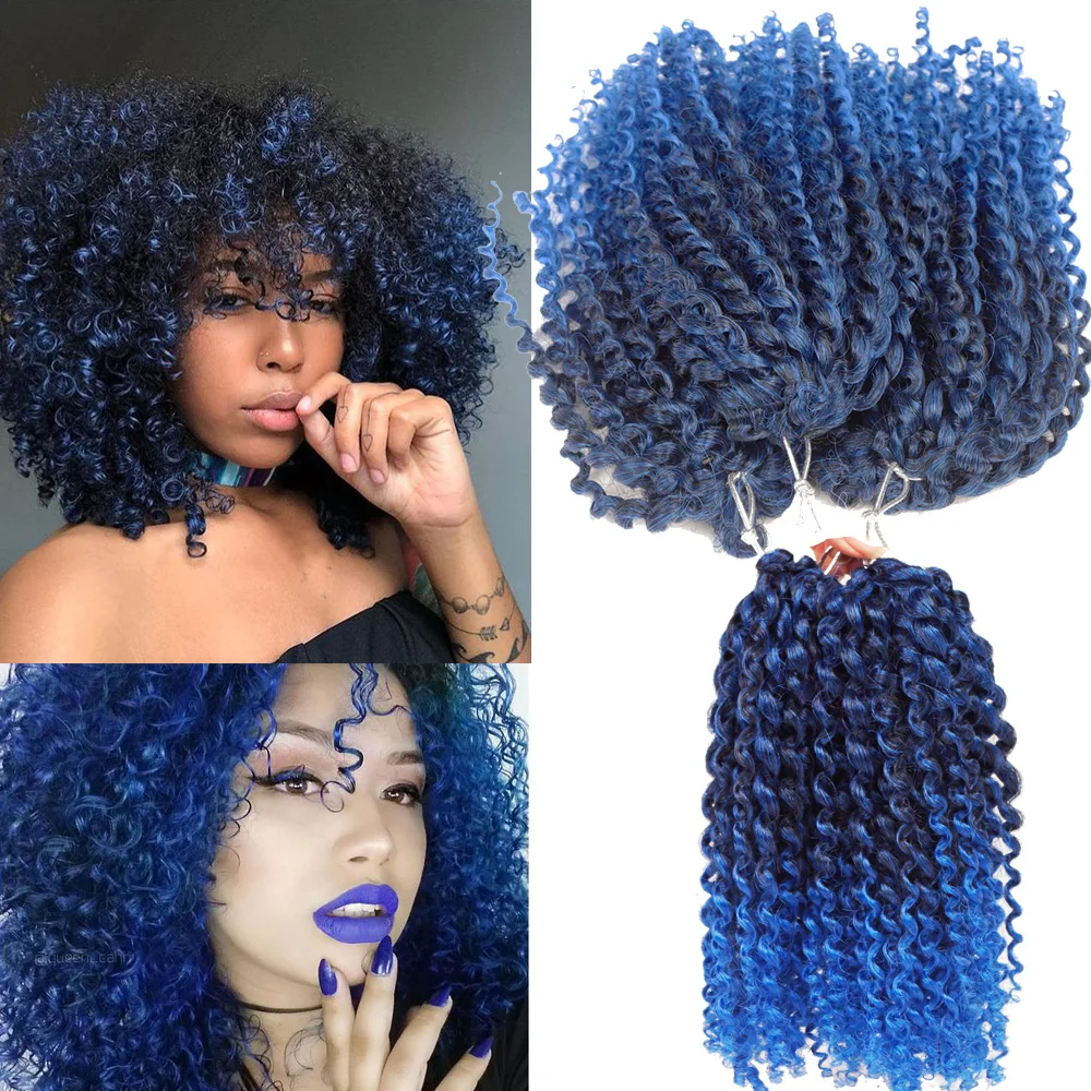 Короткие кудрявые волосы Marley bob 8 дюймов 60 прядей/пакет 90 грамм синтетические